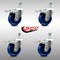 Service Caster 4 Inch SS Solid Polyurethane 1/2 Inch Threaded Stem Caster Set Total Lock Brake SCC-SSTSTTL20S414-SPUS-121315-4 - alternate 3